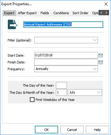 Export Properties